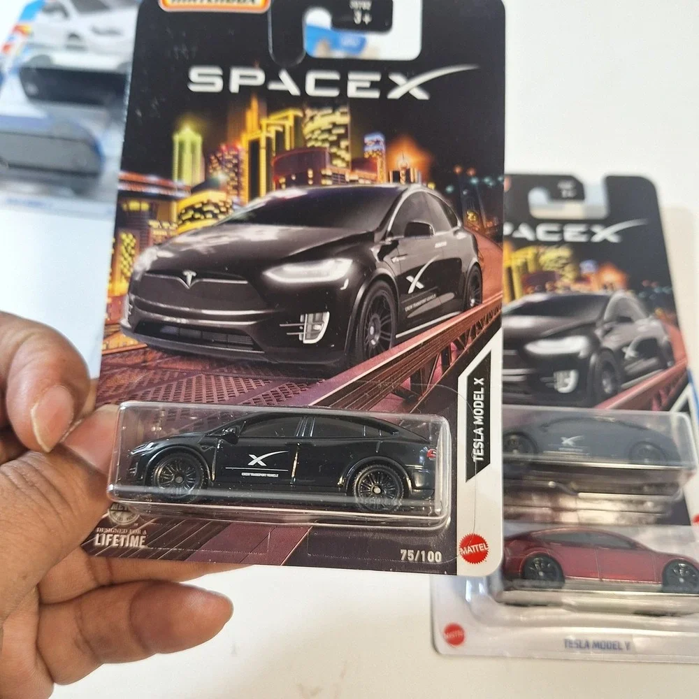 Hot Wheels Tesla 7 Cars Target Red Edition/ Model‎ X/ Black/ White/ Blue